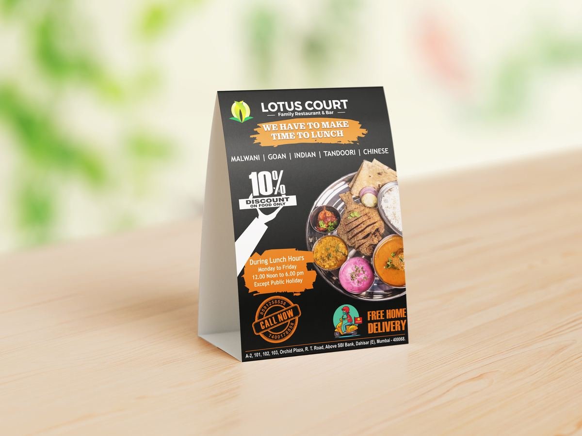 Table Tent Card